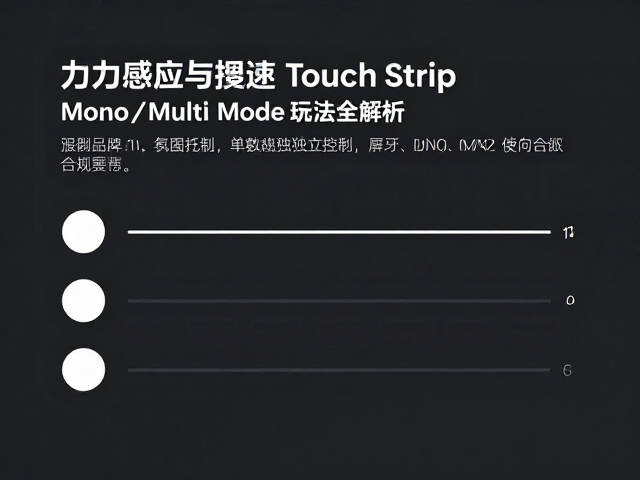 力度感应与Touch Strip,Mono/Multi Mode玩法全解析