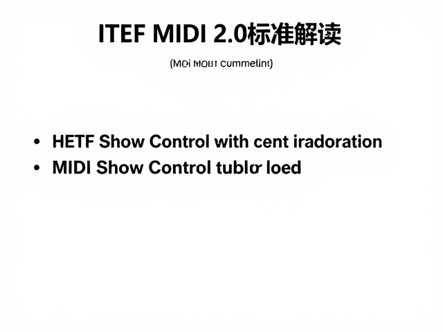 IETF MIDI 2.0标准解读,力度感应升级与MIDI Show Control应用