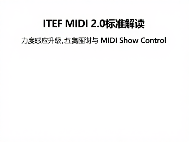 IETF MIDI 2.0标准解读,力度感应升级与MIDI Show Control应用