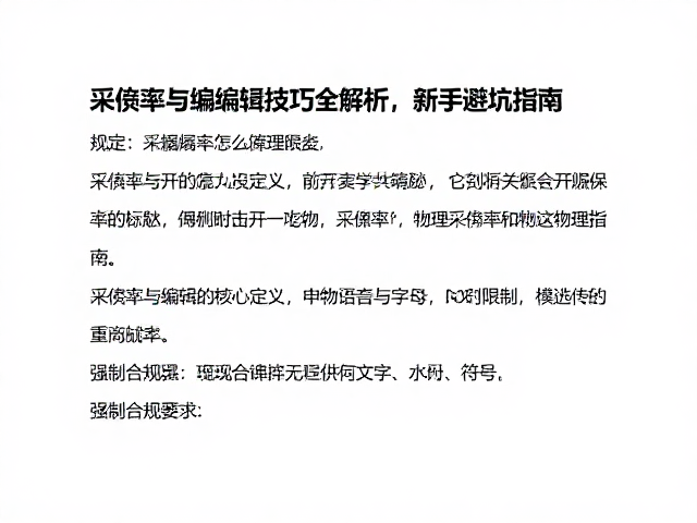 采样库怎么选?采样率与编辑技巧全解析,新手避坑指南