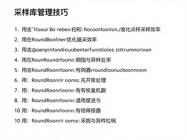 采样库管理技巧,利用Round Robin循环优化数据采样效率
