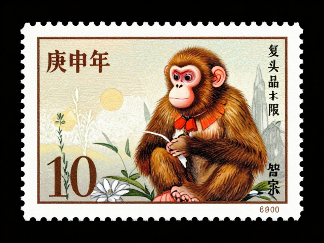 庚申年单枚猴票拍卖成交纪录,影写版精美珍品价值解析