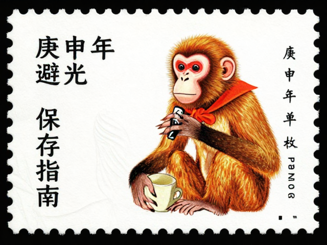 庚申年单枚猴票避光保存指南，重大事件纪念品的价值守护