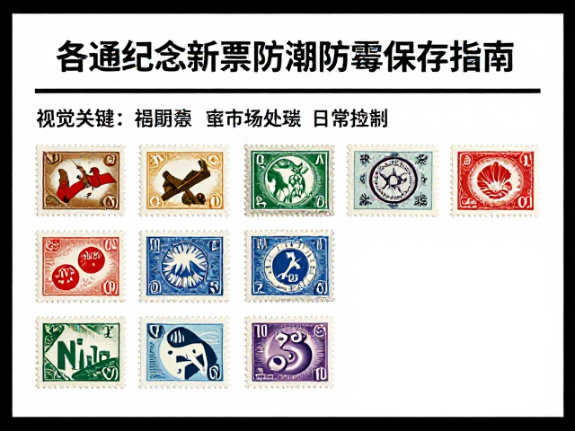 各国现代普通纪念邮票新票防潮防霉保存指南