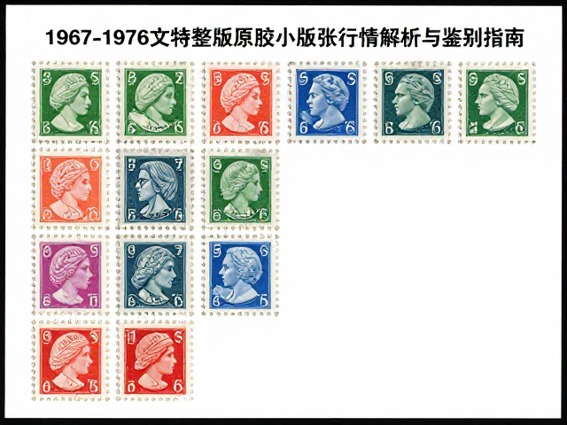 1967-1976文特邮票整版原胶小版张行情解析与鉴别指南