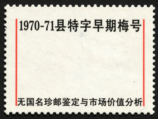 1970-71梅县特字早期编号票,无国名珍邮鉴定与市场价值分析