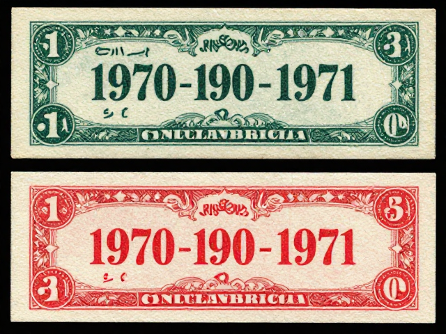 早期编号票1970-1971，分上下格套色精准，稀缺老票鉴赏指南