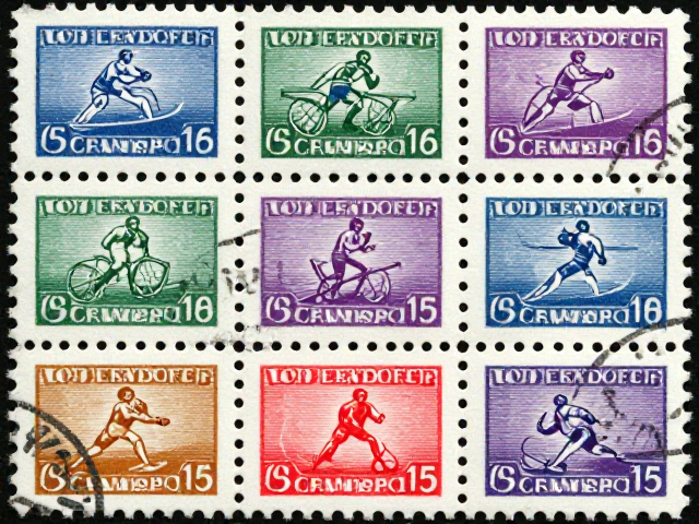 1970-71早期编号票，二胶邮票中的体育运动珍藏价值解析