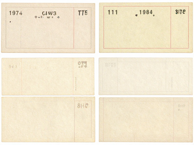 1974-1980早期JT票发行策略与纸张黄变,从海量发行到80年代末控量分析