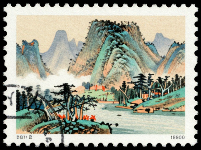 1974-1980早期JT票风景邮票，国画技法下的山水意境赏析
