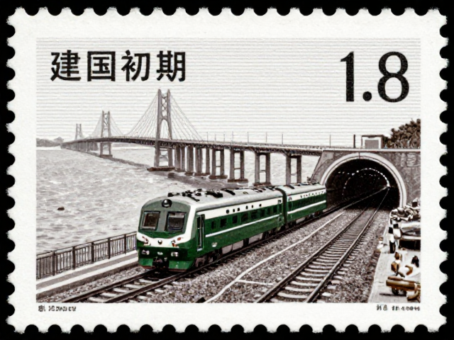 建国初期火车邮票里的交通史诗，从铁路到跨海大桥的跨越
