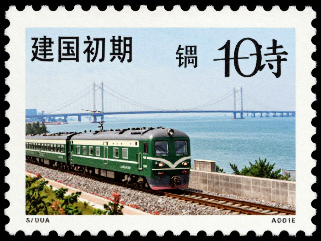 建国初期火车邮票里的交通史诗，从铁路到跨海大桥的跨越