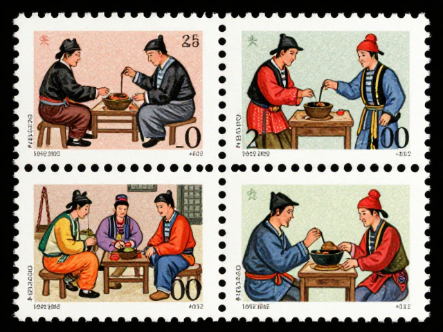 1992-2002编号邮票鉴赏,民俗风情主题下的四角尖齐品相指南