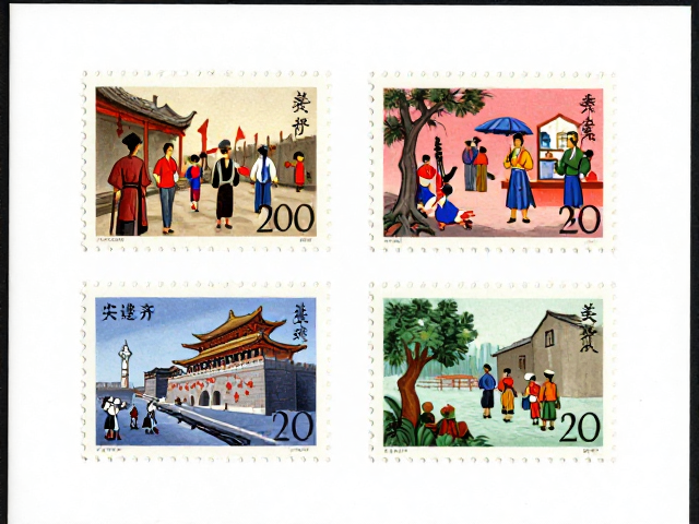 1992-2002编号邮票鉴赏，民俗风情主题下的四角尖齐品相指南