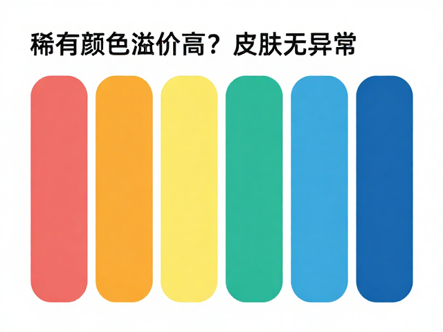 稀有颜色溢价高?皮肤无异常,选对颜色分类更省钱