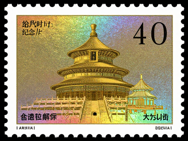 烫金烫银彩虹底纹纪念邮票，高颜值设计与收藏价值解析