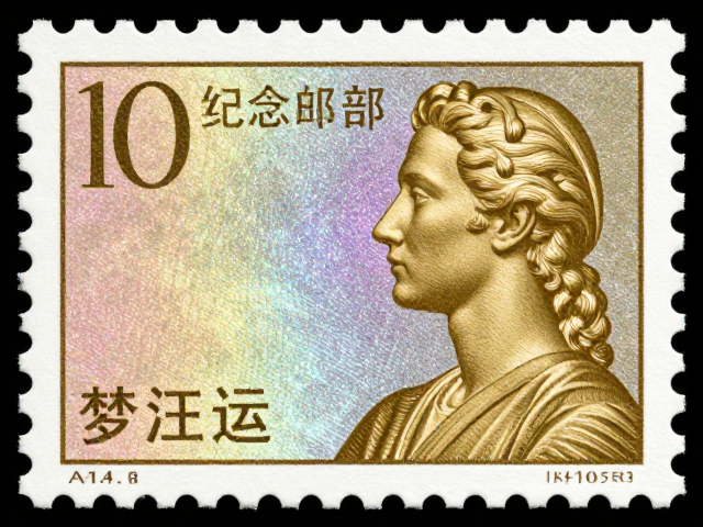 烫金烫银彩虹底纹纪念邮票，高颜值设计与收藏价值解析