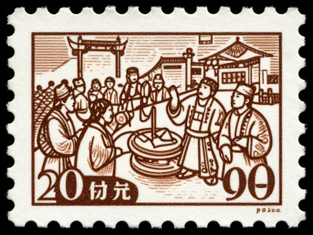 1992-2002编号邮票,传统节日雕刻版线条深邃之美