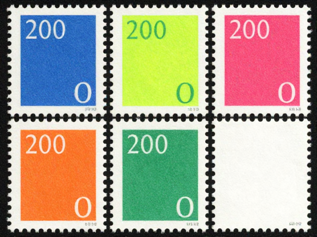 1992-2002编号邮票,倒印与荧光丝纸版式特征解析及价值评估