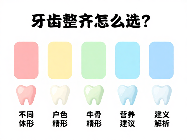 牙齿整齐怎么选?不同颜色分类与营养补充建议全解析