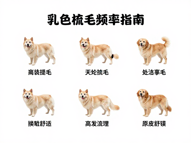 乳色宠物梳毛频率指南,颜色分类下的护理与清洁技巧