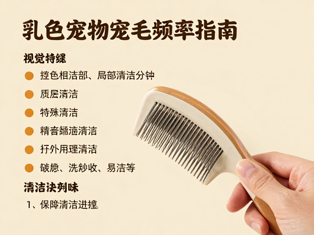 乳色宠物梳毛频率指南,颜色分类下的护理与清洁技巧