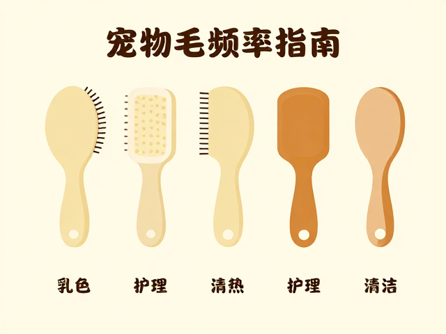 乳色宠物梳毛频率指南,颜色分类下的护理与清洁技巧