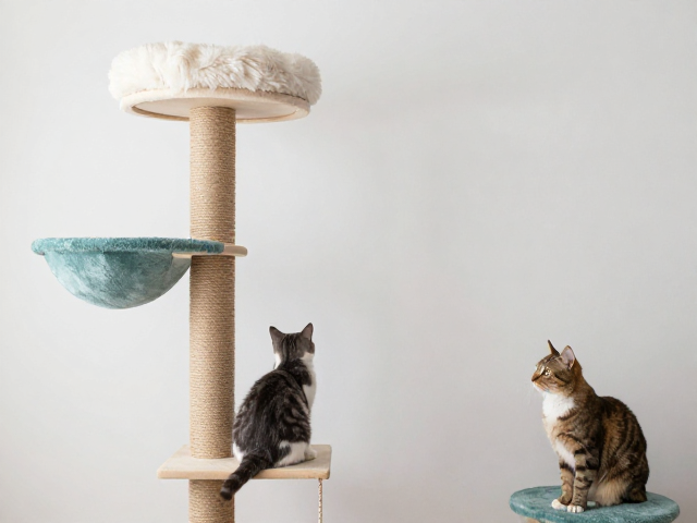 猫爬架怎么选?颜色协调,垂直空间,打造高颜值养宠空间
