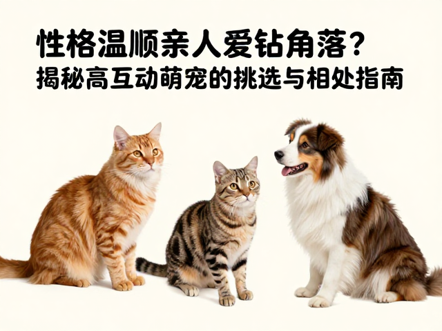 性格温顺亲人爱钻角落?揭秘高互动萌宠的挑选与相处指南