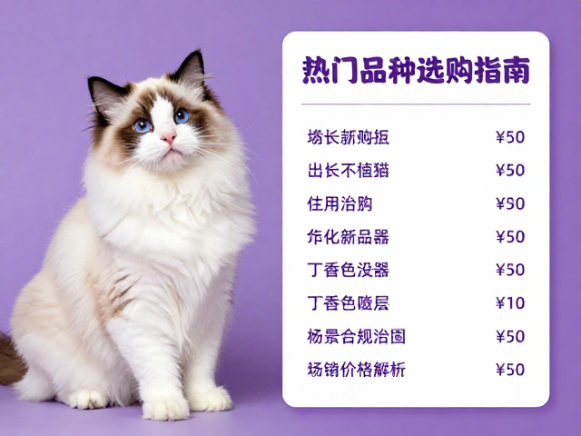 海双布偶与丁香色金渐层对比,热门品种选购指南与价格解析