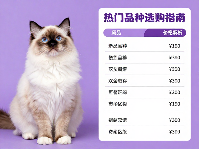 海双布偶与丁香色金渐层对比,热门品种选购指南与价格解析