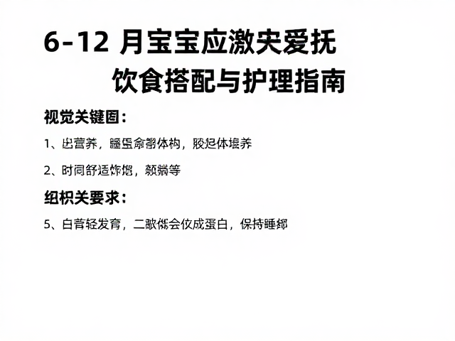 6-12月宝宝应激安抚,饮食搭配与护理指南