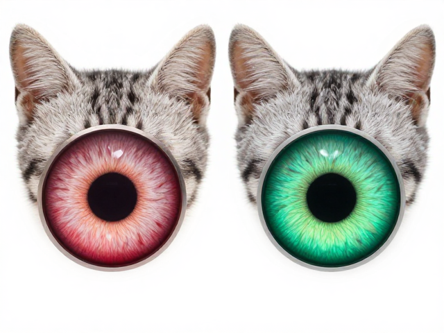 猫耳位对称吗?圆形瞳孔颜色分类与颜值大揭秘