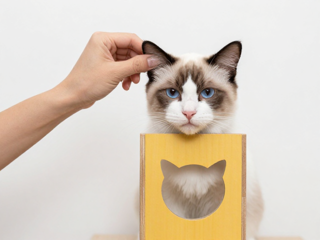 猫咪耳朵检查与垂直跳跃设施，打造高温顺性格的互动空间