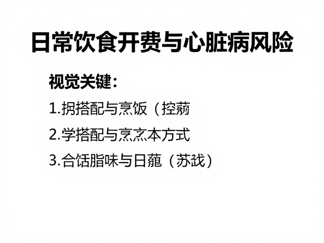 日常饮食开销与心脏病风险,科学饮食搭配指南