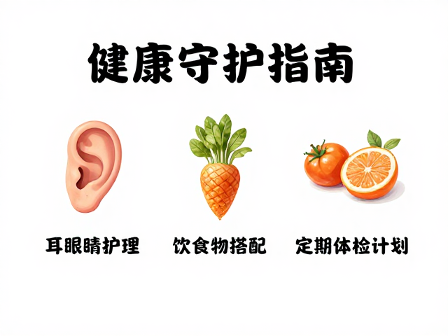 耳朵眼睛护理,饮食搭配,定期体检计划,健康守护指南