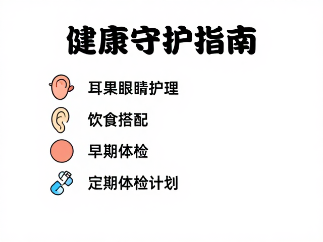 耳朵眼睛护理,饮食搭配,定期体检计划,健康守护指南