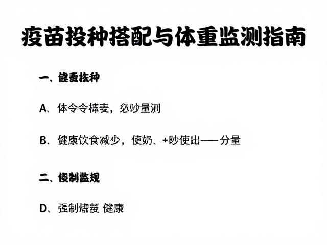 疫苗接种后饮食搭配与体重监测指南,助你快速恢复健康