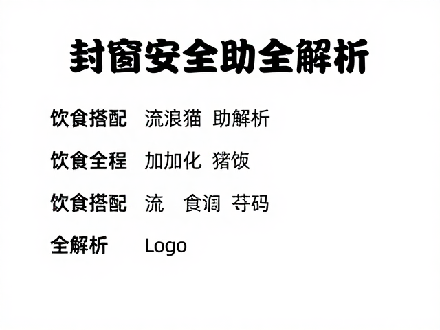 封窗安全指南,饮食搭配与流浪猫救助全解析