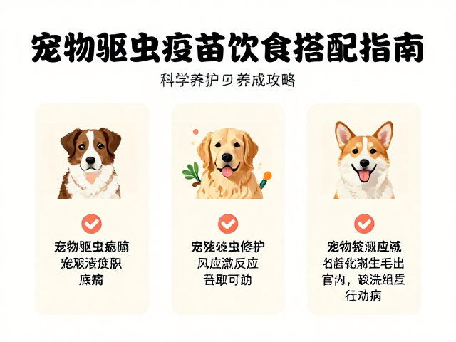 宠物驱虫疫苗饮食搭配指南,减少应激反应,科学养护攻略