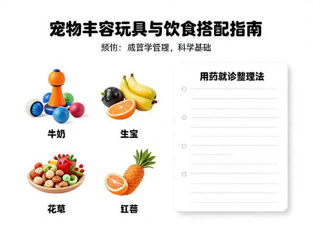 宠物丰容玩具与饮食搭配指南,附用药就诊档案整理法