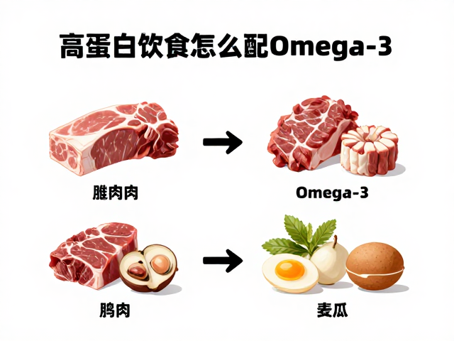 高蛋白肉类饮食怎么配Omega-3？4大饮食搭配公式，健康又高效
