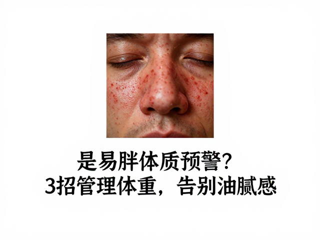 鼻头砖红色是易胖体质预警?3招管理体重,告别油腻感