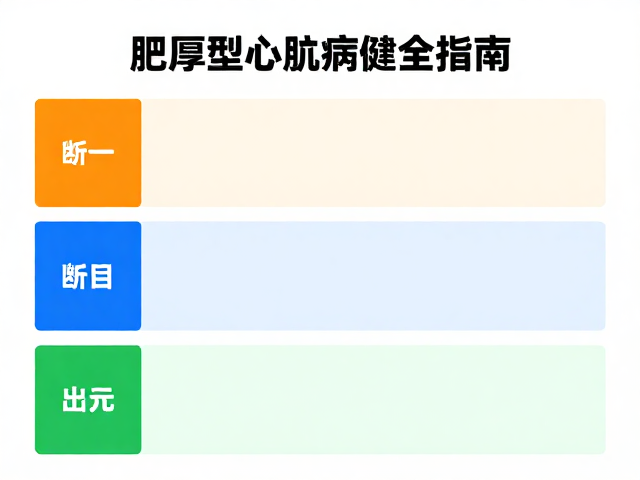肥厚型心肌病颜色分类指南，独立生活与健康管理