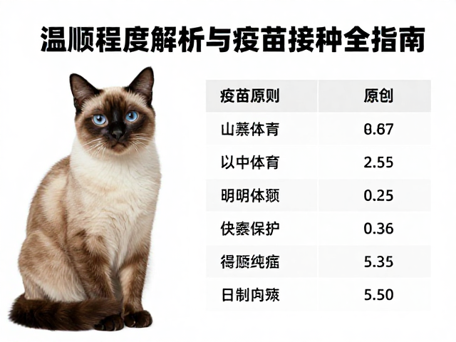 神秘之猫品种，温顺程度解析与疫苗接种全指南