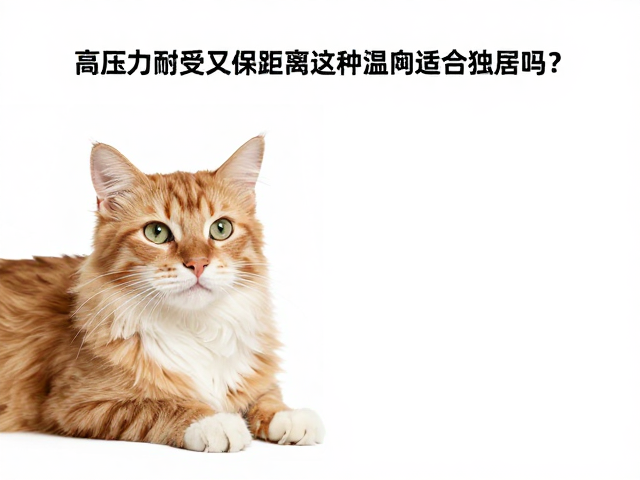 高压力耐受又保持距离,这种温顺宠物适合独居吗?