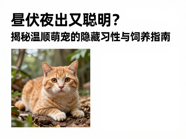 昼伏夜出又聪明?揭秘温顺萌宠的隐藏习性与饲养指南