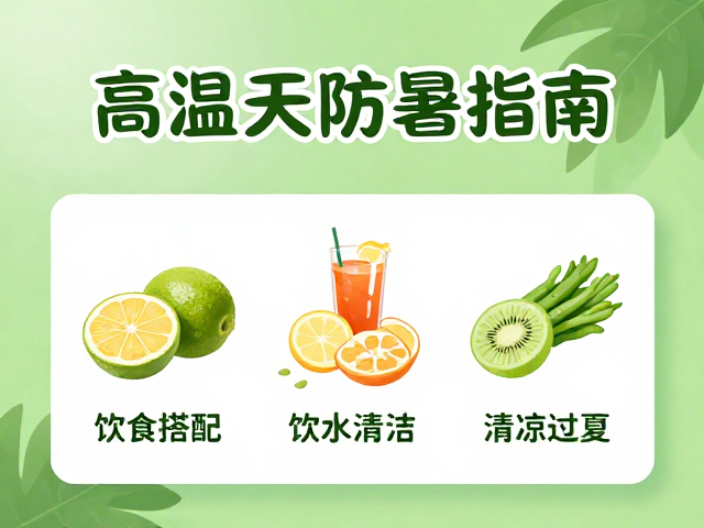 高温天防暑指南,饮食搭配,饮水清洁,清凉过夏