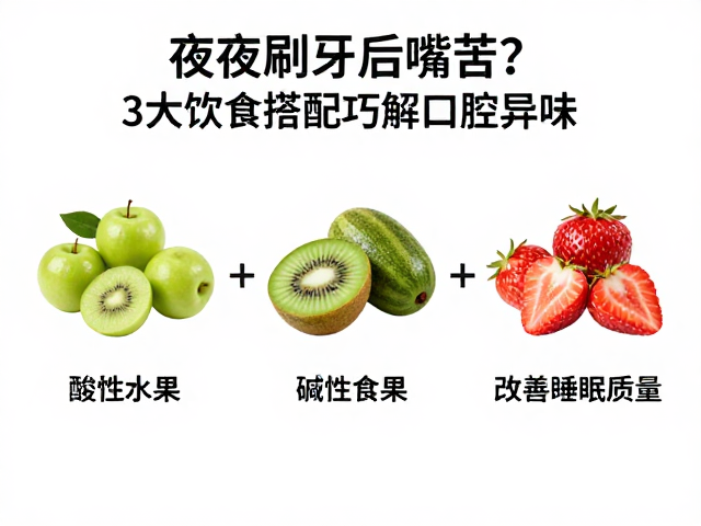 夜间刷牙后嘴苦?3大饮食搭配巧解口腔异味,改善睡眠质量