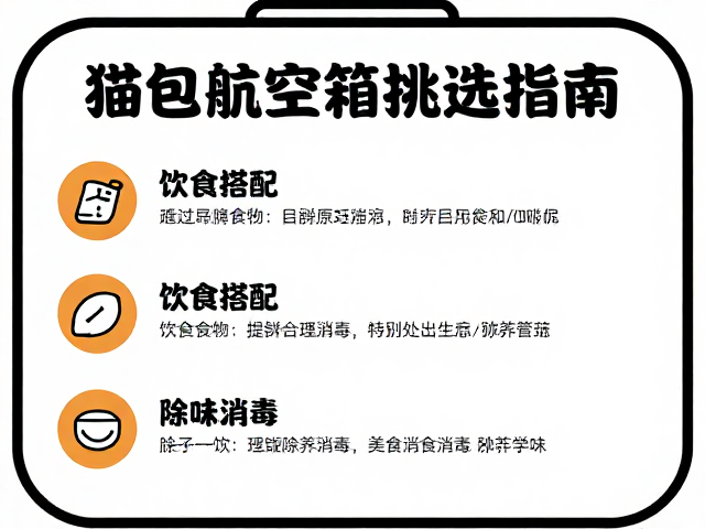 猫包航空箱挑选指南,饮食搭配与除味消毒全攻略
